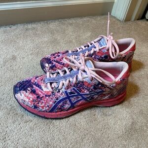 ASICS Women's Pink and Purple Athletic Shoes